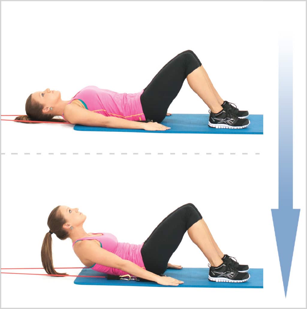 Crunch en résistance pour faire des abdos femmes